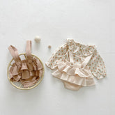 Baby Pleated Ruffle Camisole Romper