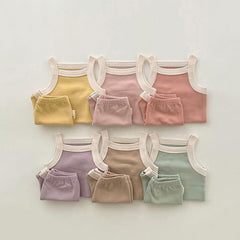 3-Piece Baby Solid Color Suit