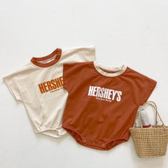 Baby Hershey's Letter print Bodyusuit