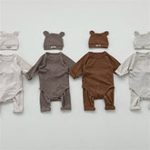 3-Piece Baby Solid Color Suit