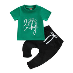 2-Piece Baby Clover Print Set