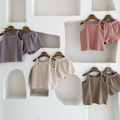 2-Piece Baby Solid Color Suit