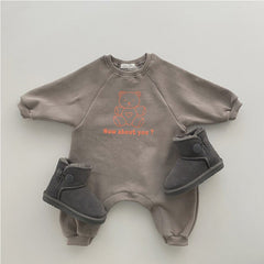 Baby Bear Print Romper