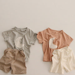 2-Piece Moon Print Set