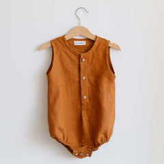 Baby Solid Color Seeveless Bodysuit