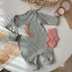 Baby Moon Print Romper