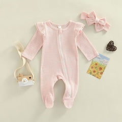 Baby Striped Print Romper