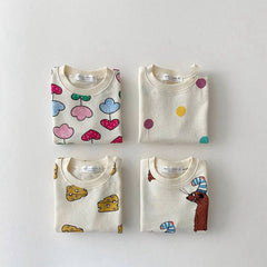 2-Piece Baby Cute Print Set