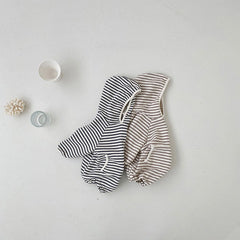 Baby Striped Hooded Bodysuit