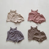 2-Piece Baby Solid Color Suit