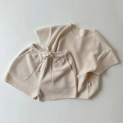 2-Piece Baby Solid Color Casual Suit