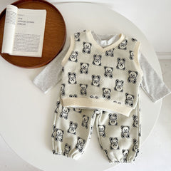 2-Piece Bear Print Set