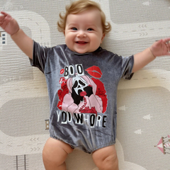 Baby Boo Print Romper