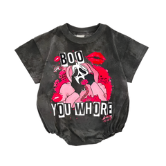 Baby Boo Print Romper