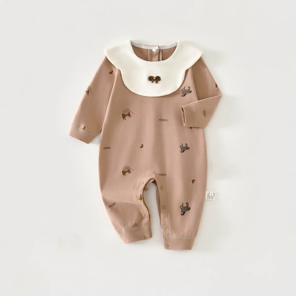 Baby Elephants Print Romper