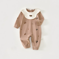 Baby Elephants Print Romper