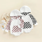Baby Plaid Hooded Bodysuit