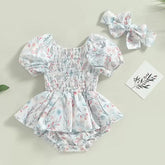 Baby Girl Flower Romper