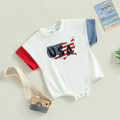 Baby Boy USA Romper