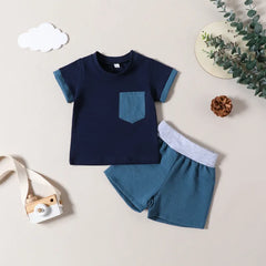 2-Piece Baby Color Matching Suit
