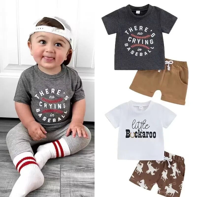 2-Piece Baby Boy Print Set