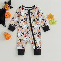 Baby Halloween Print Rompers