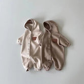 Baby bear hooded romper