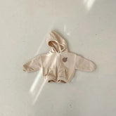 Baby smiley face print hoodie top