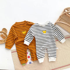 Baby bear stripes romper