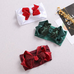Baby Girls Christmas Bow Headband