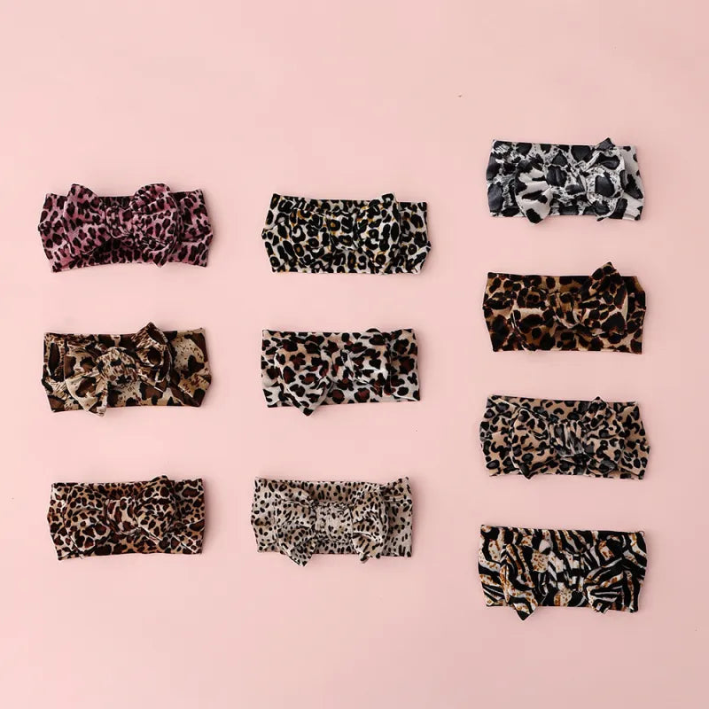 Baby Girl Leopard Bow Headband