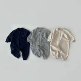 Baby Solid Color Cotton Romper