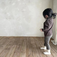 Baby Solid Color Turtleneck Top