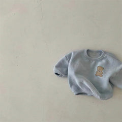 Baby Bear Print Simple Top