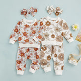 3-Piece Baby Girl Flower Print Set