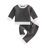 2-Piece Baby Round Neck Casual Suit