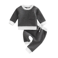 2-Piece Baby Round Neck Casual Suit