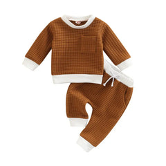 2-Piece Baby Round Neck Casual Suit