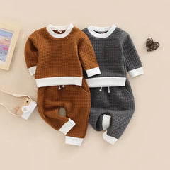 2-Piece Baby Round Neck Casual Suit
