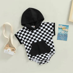Baby Plaid Hooded Bodysuit