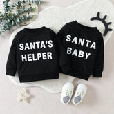 SANTA BABY Christmas Print Top