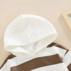 Baby Striped Hooded Romper