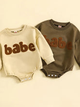 Baby BABE Print Romper