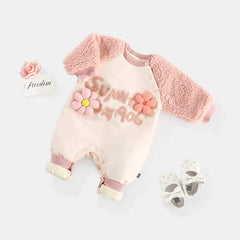 Baby Warm Flower Romper