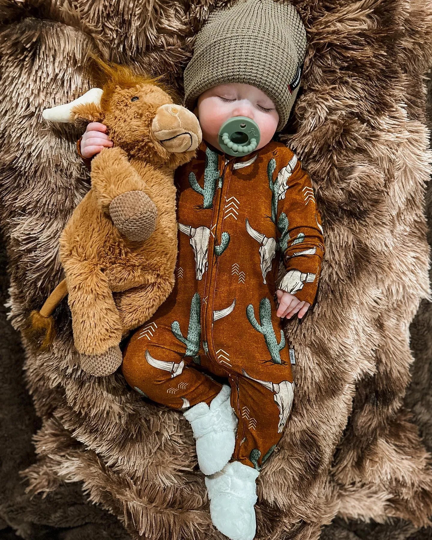 Baby Cow Zip-up Jumpsuit