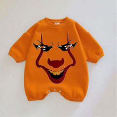 Creepy Clown Baby Romper