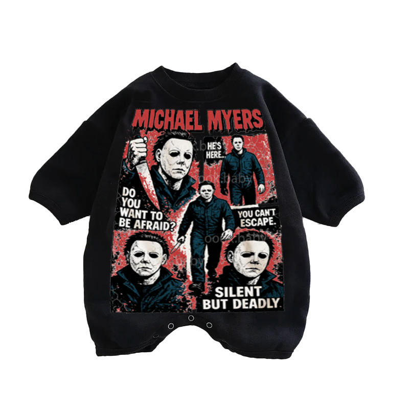 Baby Michael myers Print Romper