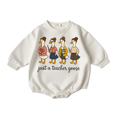 Baby Just A Teaches goose Romper