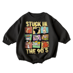 Struck In The 90's print Romper