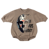 I Wish It Was Friday Print Romper